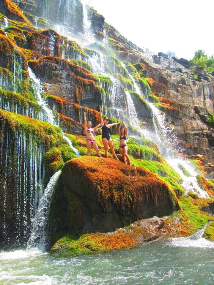 tourists at aruu falls 1