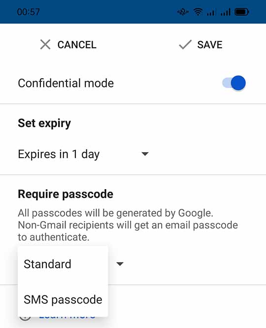 Encrypt Gmail android2