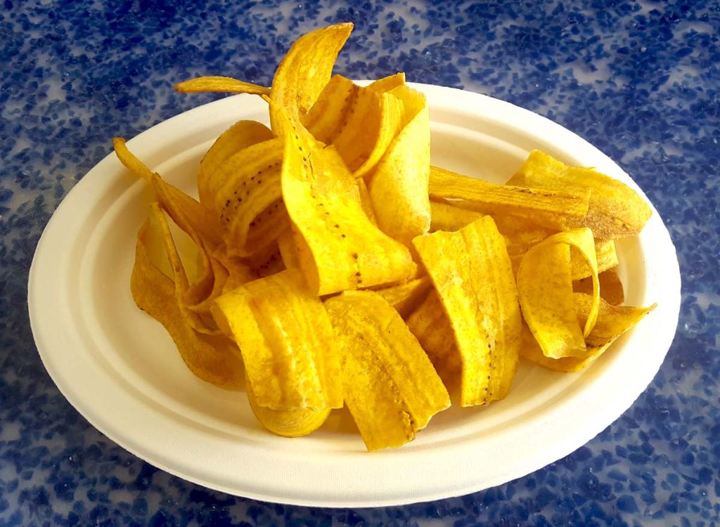Fried plantain chips
